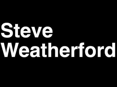 How to Pronounce Steve Weatherford New York NY Giants NFL Football Touchdown TD Tackle Hit Yard Run