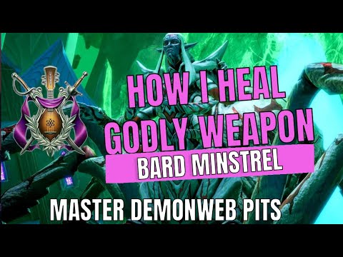 Neverwinter MDWP minstrel bard gameplay - godly weapon, heal check