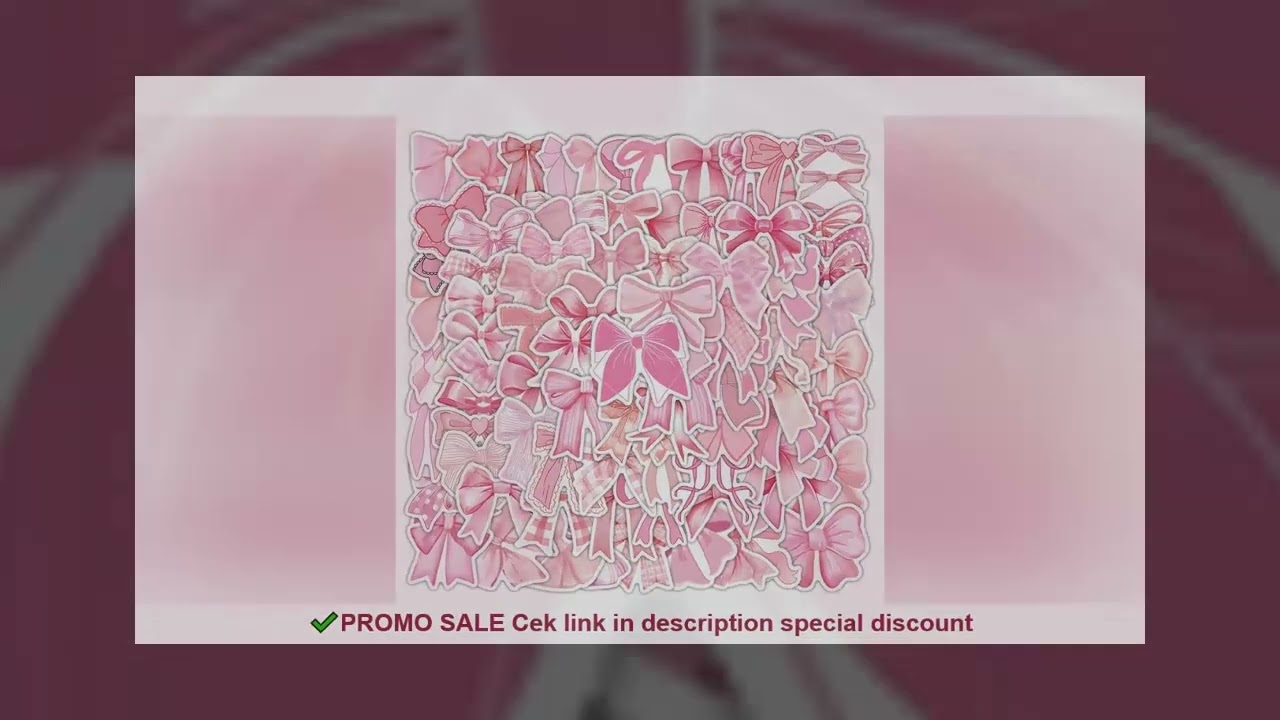10/30/50/100PCS Pink Bowknot Stickers Graffiti Decoration Coquette Bows Sticker Scrapbook Luggage La