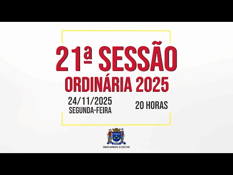 21ª Sessão Ordinária de 2025