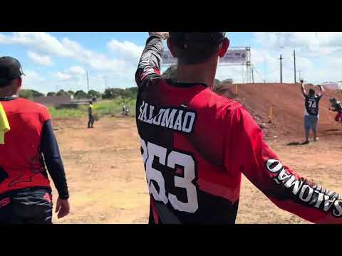 Largada Júnior e Feminina primeira bateria, motocross Theobroma RO