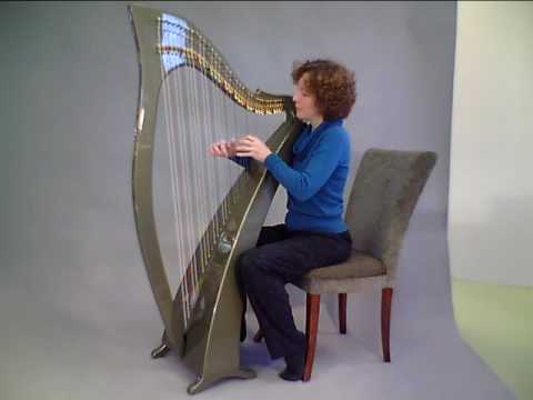 Heartland Harps Delight Carbon Fiber Harp in Sage Green