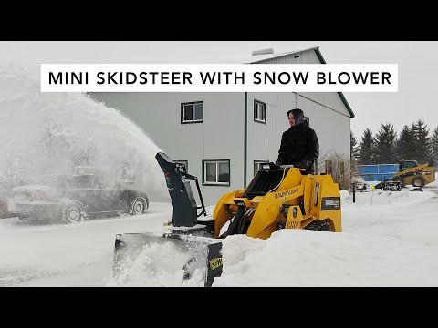 Baumalight Mini Skidsteer with Snow Blower