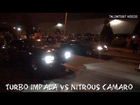 Boosted LSX Impala VS. Nitrous Camaro