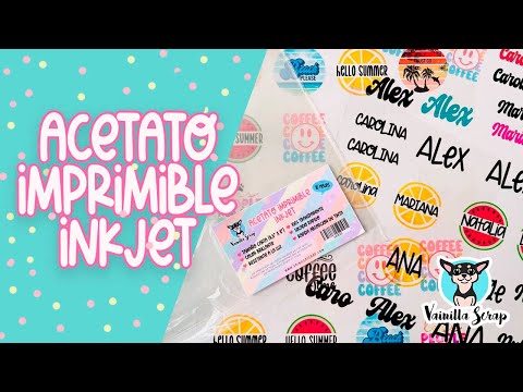 Como imprimir acetato imprimible inkjet en tu impresora