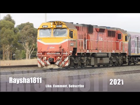 V/Line N460 (City of Castlemaine) at Corio - Australian Trains by Raysha1811