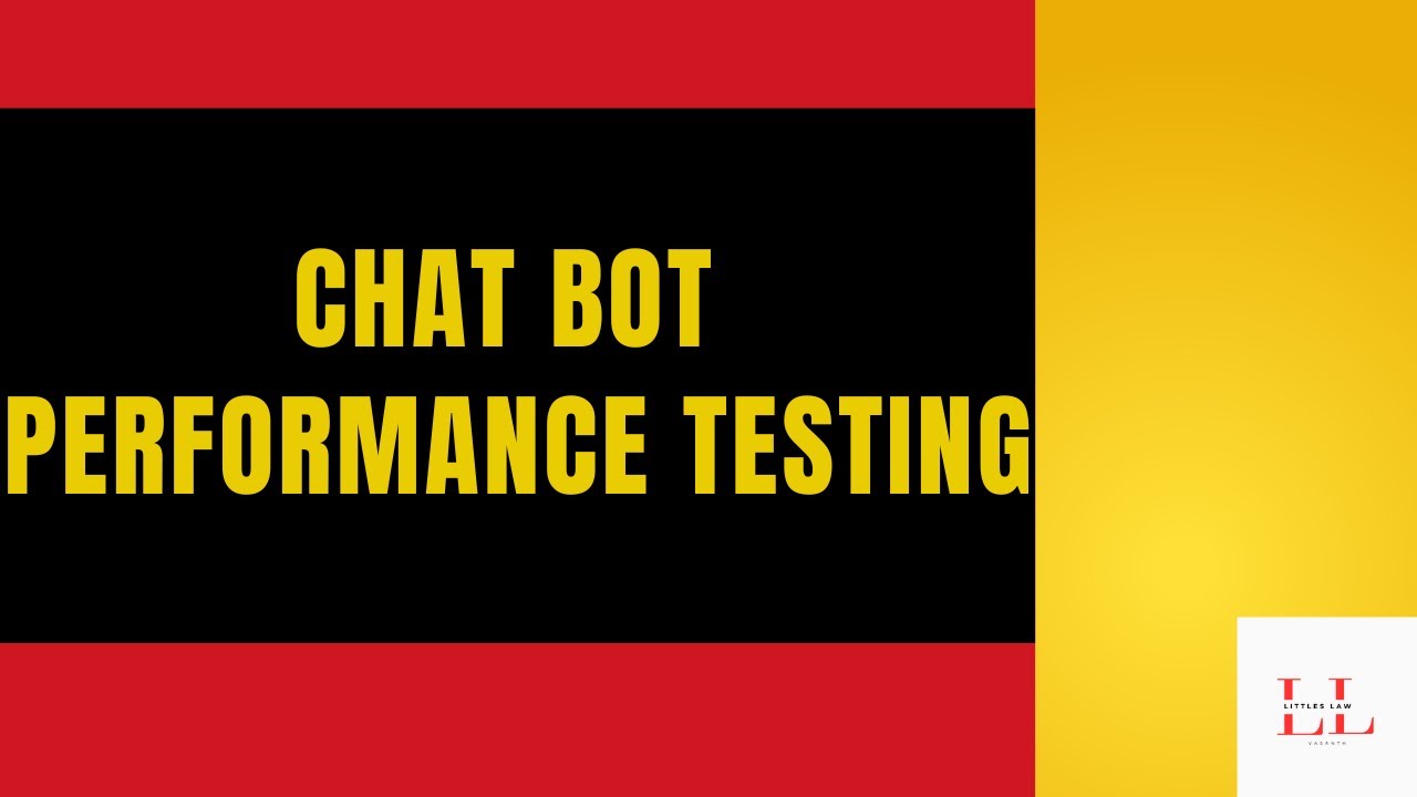 Chatbot Performance Testing : Lets Understand the Basics #chatbot #chatbotperformancetesting