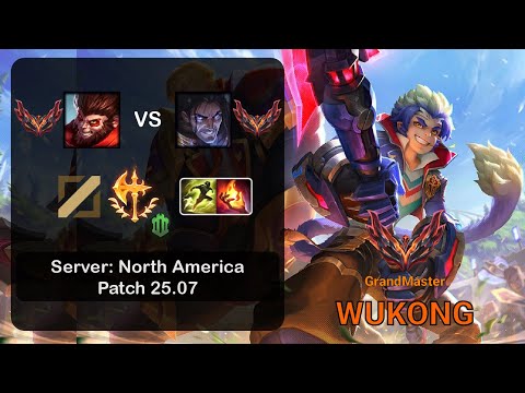 Wukong Mid vs Sylas - NA GrandMaster - Patch 25.07