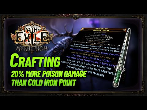 PoE 3.23 - Crafting an Endgame Poison Dagger (Blade Vortex Pathfinder)