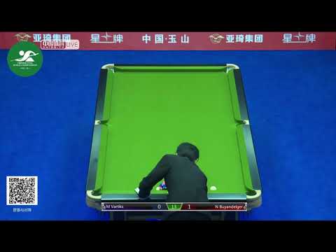 M Vartiks (LAT) VS N Buyandelger (MGL) - Int'l Mens Qual - 2019 CBSA Chinese Pool World Championship