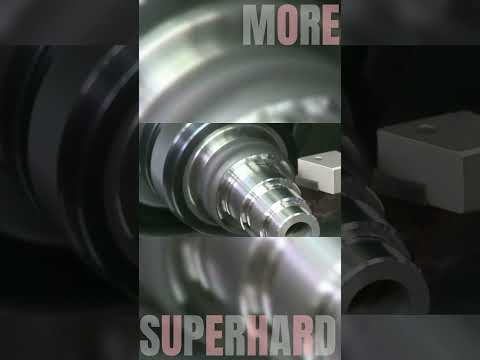 CBN inserts for high speed machining of super hard steel (HRC63)