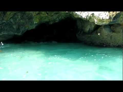 Cave exploring in Vieques.