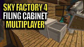 Multiplayer Minecraft Sky Factory 4 Modpack Ep 27 - Filing Cabinet