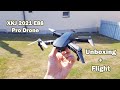 Квадрокоптер RC E88 Pro Gray - дрон з 4K і HD камерами, FPV, барометр, до 15 хвилин в кейсі + злітний майданчик