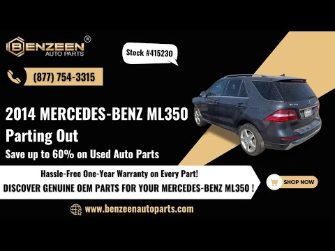 STK # 41523O 2014 MERCEDES ML350 ( + KEY + STARTS ) parts for sale-Save up to 60% on used autoparts