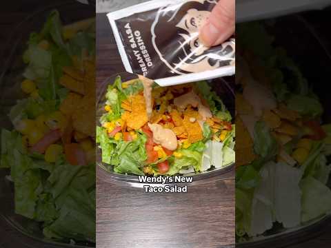 Wendy’s new taco salad #wendys #taco #tacosalad #salad #fastfood