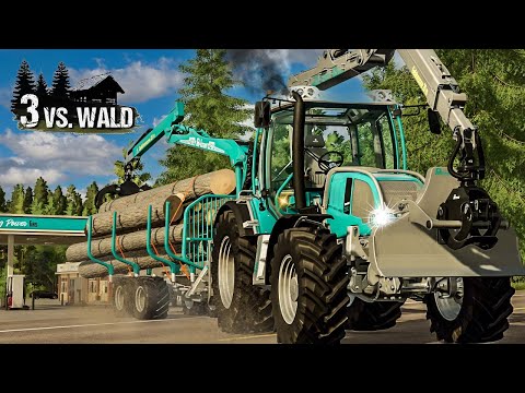 3 vs. Wald #04 - GRUNDSTÜCK besichtigen: entsteht hier die FIRMA - Farming Simulator 22 Platinum
