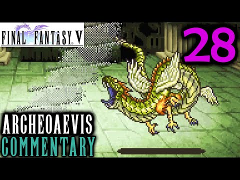 Final Fantasy V Walkthrough Part 28 - Archeoaevis Boss Battle & Finding King Tycoon