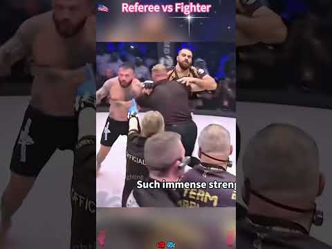 Referee vs Fighter#ufc #referee #fighter #usa #mma