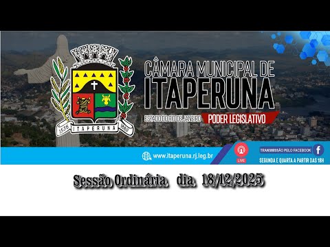 Câmara Municipal de Itaperuna Rj  Sessão Ordinária dia 18/12/2025