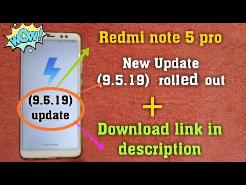 (9.5.19) stable update rolled out for Redmi note 5 pro || Download link in description.