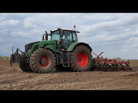 3x Fendt : 936 & 820 & 824 - Loonw. Claeys KMK - diepwoelen