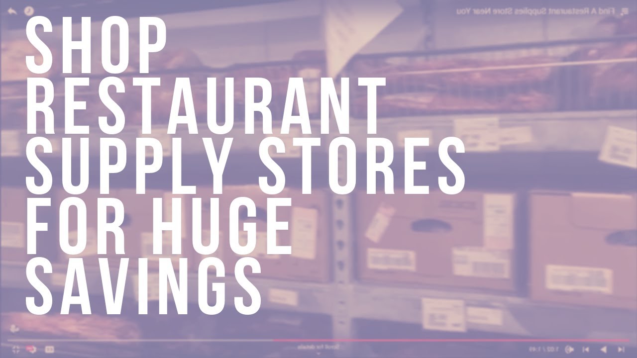 Find A Restaurant Supplies Store Near You