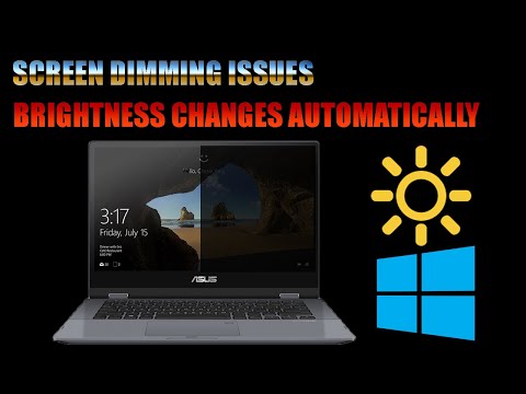 Screen dimming issues, brightness changes automatically on a Windows 10 laptop: the only solution