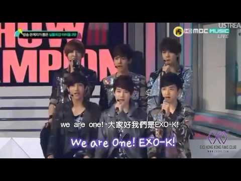 [中字]120717 Show Champion 最強男子組合投票 (EXO-K)