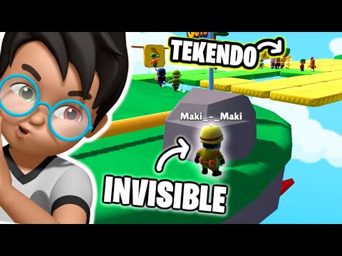 ESCONDITE EXTREMO 😈 para GANAR 60.000 Gemas 💎🤑!! (soy invisible 😎) - Stumble Guys CON TEKENDO