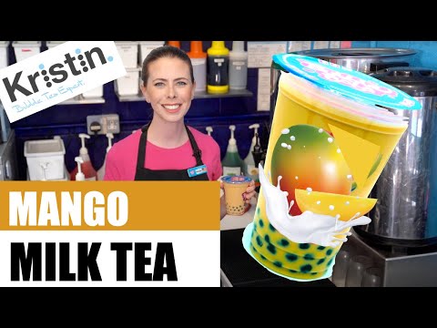 How to make Mango Milk Tea from Powder
