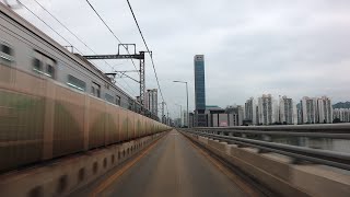 Download lagu [4K] Jamsil Railway Bridge | Drive - Seoul mp3