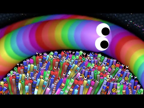 Slither.io 1 Troll Snake vs 100000 Snakes | Epic Slitherio Best Moments