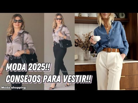 ROPA DE MODA OUTFITS 2025!! CÓMO VESTIR CON ESTILOS MODA MUJER