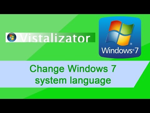 How to: Change Windows 7 system language with Vistalizator (1080p)