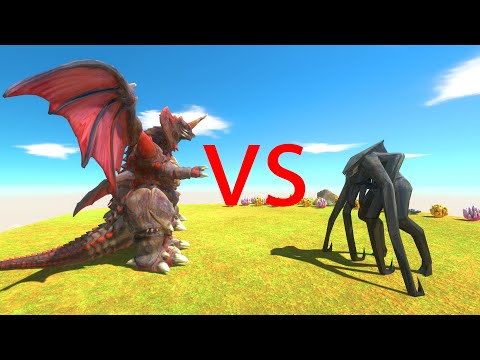 DESTOROYAH VS MUTO FEMALE - Animal Revolt Battle Simulator