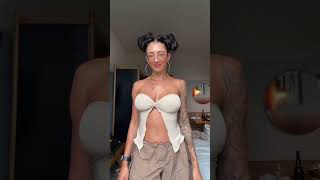 Braless no bra bouncy bouncing boobs dancing tiktok nip slip boob