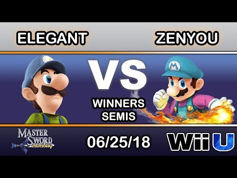 Master Sword Monday - US | Elegant (Luigi) Vs EM | Zenyou (Mario) Winners Semis - Smash 4