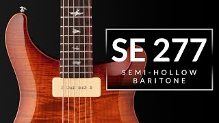 Video thumbnail for SE 277 Semi-Hollow Baritone w/ Soapbar Pickups | PRS Guitars Demo by PRS Guitars