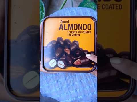 Amul ALMONDO 😯😯😯 Chocolate Coated Almonds #shorts #dryfruits chocolate @foodiewoodie6420