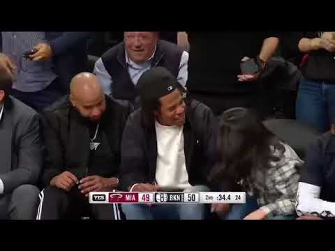 Check Out Who Spilled Jay Z’s Drink At Brooklyn Nets and Miami Heat Game #Jayz #BrooklynNets #drink