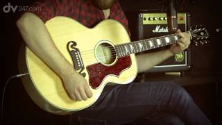 Video thumbnail for Gibson J-200 Studio Acoustic Guitar Demo by DV247 Music Store UK TV