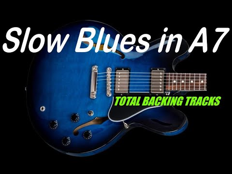 Slow Blues in A7  Backing Track