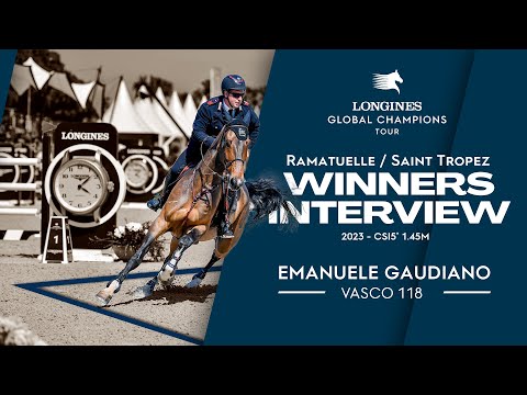 Emanuele Gaudiano | The Prix Lungoparma CSI5* 1.45M | Winner's Interview | LGCT St Tropez 2023
