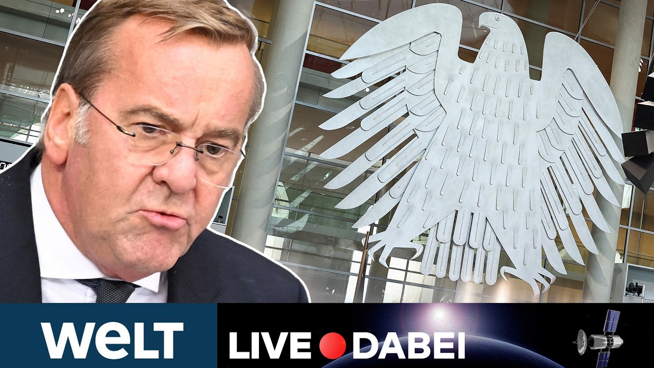 BUNDESTAG: Befragung der Regierung! Pistorius und Linnemann stellen sich der Opposition I WELT LIVE