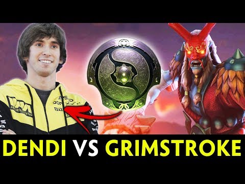 DENDI FIRST game vs GRIMSTROKE — back from TI8