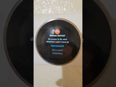 Nest Thermostat getting e73 Error #heater #nest