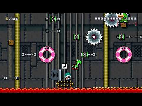 Twisters and buzzies! [Hold B+🡑] by ViNiCc_ 🍄 Super Mario Maker 2 #ana