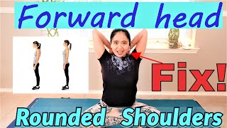 Follow Along Exercises For Forward Head And Rounded Shoulders Posture At Work Or Home