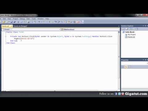 [VB.NET] Visual Basic - Hello World Tutorial